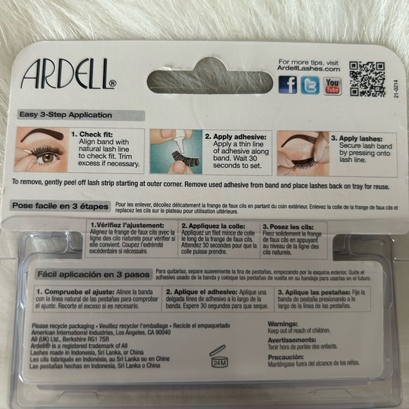 2 Piece Set of Ardell Eyelashes and Ioni Lash Glue & Eyeliner - Picture 3 of 6